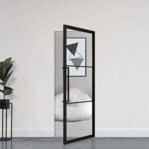Stalen taatsdeur 3 vlaks (HELDER GLAS) 211,5 x 83 cm