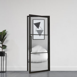 Stalen deur 3 vlaks (HELDER GLAS) 211,5 x 83 + kozijn